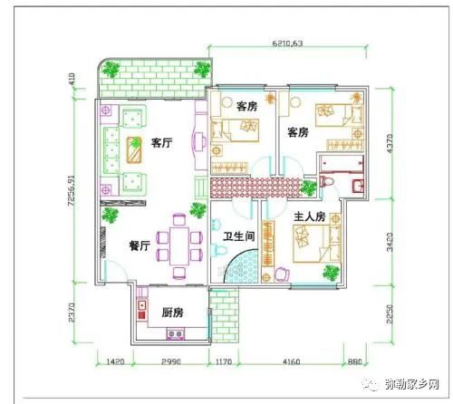 自建房风水最好的房屋格局图 图片